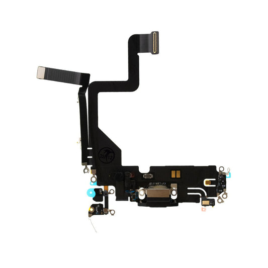Charging Port Flex for iPhone 14 Pro Replacement (OEM) -Space Black
