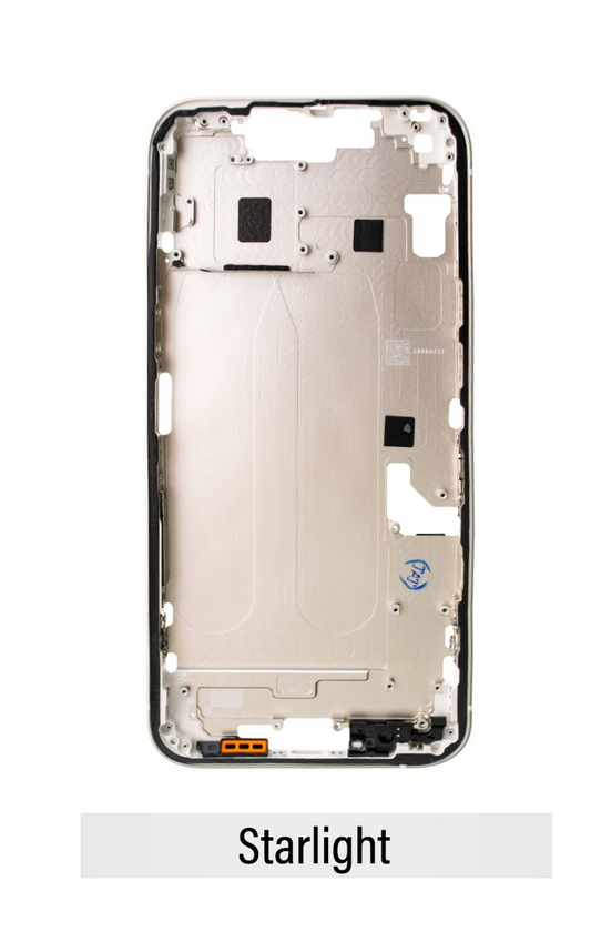 Chassis Mid Frame Cover Replacement Assembly for iPhone 14 Plus-Starlight (CHINA VERSION)