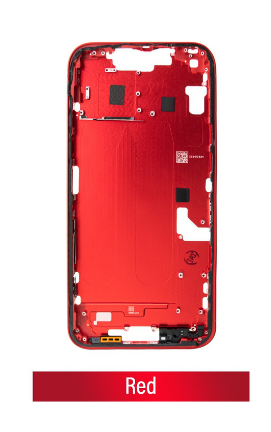 Chassis Mid Frame Cover Replacement Assembly for iPhone 14 Plus-Red (CHINA VERSION)
