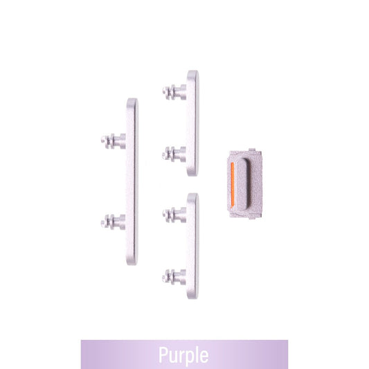 Power & Volume Button Set for iPhone 14 / 14 Plus-Purple