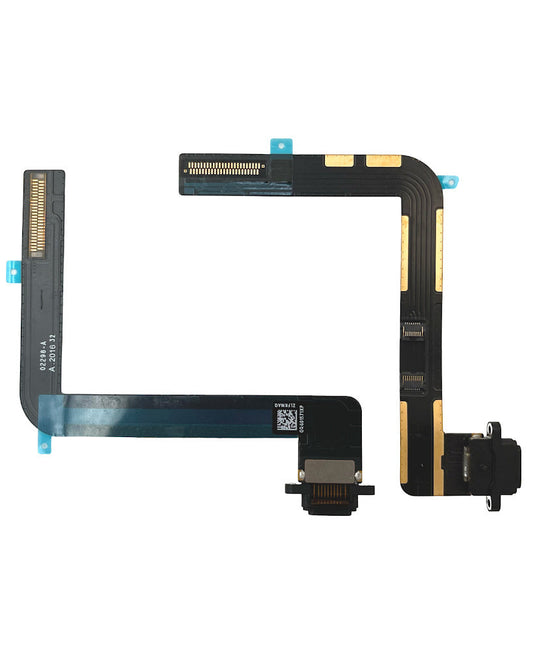 iPad 7th (2019) 8th (2020) 9th (2021) Charging Connector Port Replacement Part - Black - (OEM)