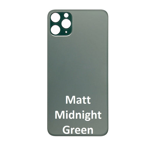 Rear Glass Replacement with Bigger Size Camera Hole Carving for iPhone 11 Pro Max (Midnight Green)