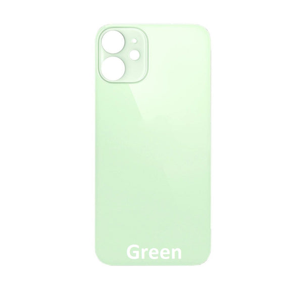 Rear Glass Replacement with Bigger Size Camera Hole Carving for iPhone 12 (Green)