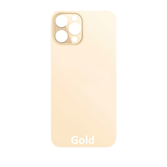Rear Glass Replacement with Bigger Size Camera Hole Carving for iPhone 12 Pro  (Gold)