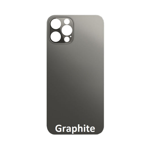 Rear Glass Replacement with Bigger Size Camera Hole Carving for iPhone 12 Pro Max (Graphite)
