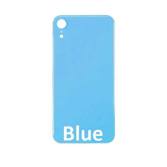 Rear Glass Replacement with Bigger Size Camera Hole Carving for iPhone XR (Blue)