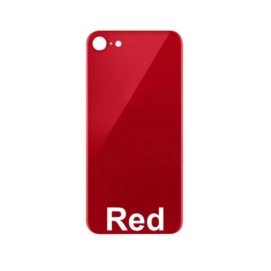 Rear Glass Replacement with Bigger Size Camera Hole Carving for iPhone 8 (Red)