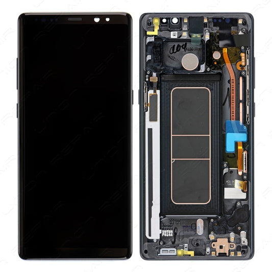 Samsung Galaxy Note8 (N950F) (Black) OEM LCD Screen With Frame Replacement Complete Assembly