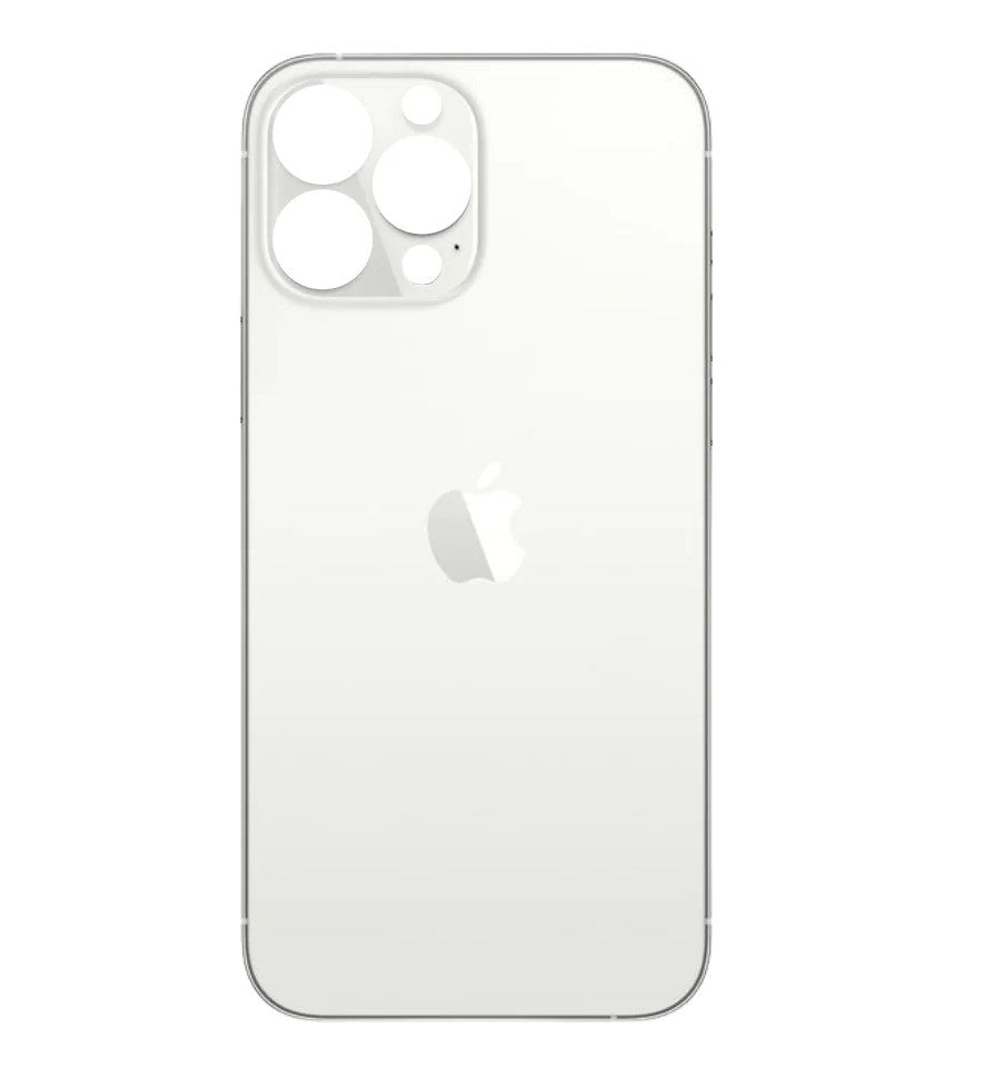 Rear Glass Replacement with Bigger Size Camera Hole Carving for iPhone 13 Pro Max (White)