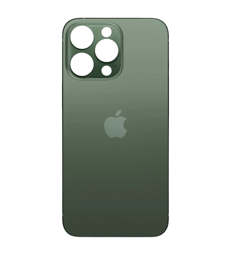 Rear Glass Replacement with Bigger Size Camera Hole Carving for iPhone 13 Pro Max (Green)