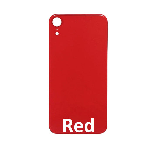 Rear Glass Replacement with Bigger Size Camera Hole Carving for iPhone XR (Red)